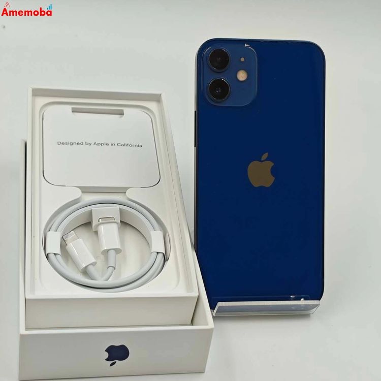 爆速発送iPhone12 mini 64GB ブルー MGAP3J/A SoftBank版SIM